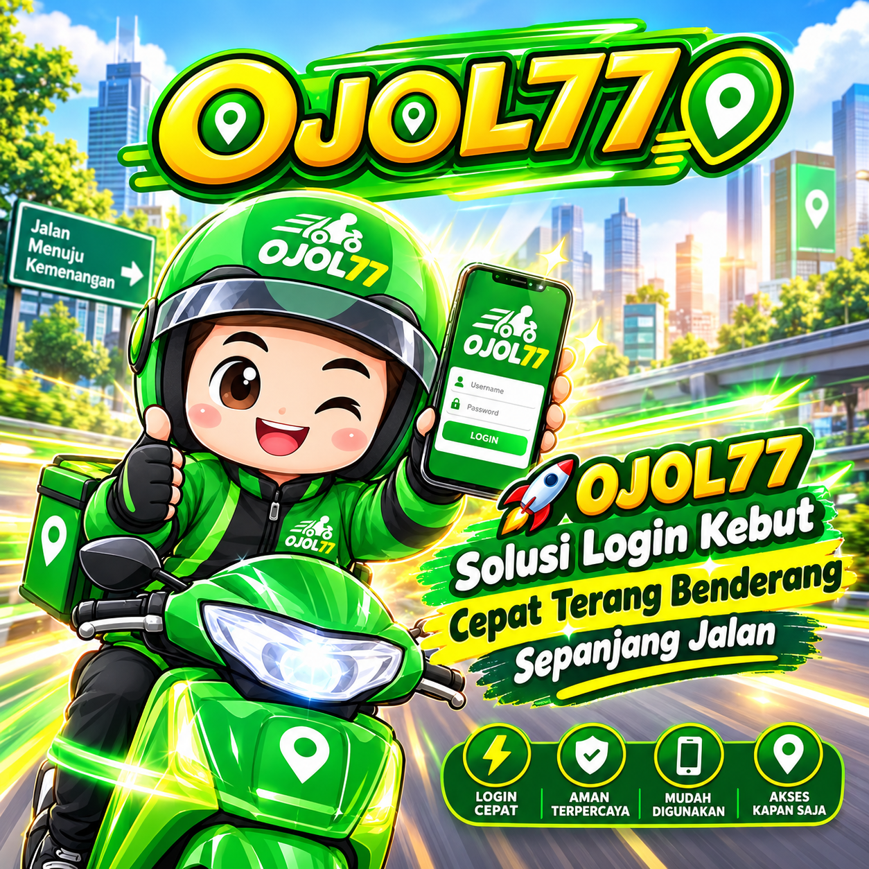OJOL77 Solusi Login Kebut Cepat Terang Benderang Sepanjang Jalan